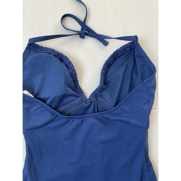 Bleu Rod Beattie Swim One Piece Swimsuit Plunge Neck Swimwear - Picture 7 of 9